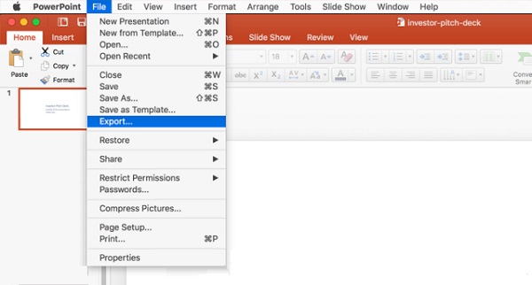 powerpoint for mac will not save video
